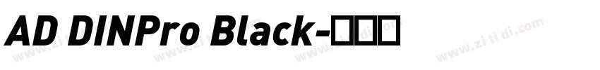 AD DINPro Black字体转换